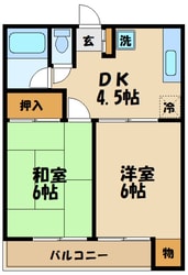 多摩コーポの物件間取画像